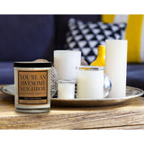 Funny Neighbor Gift Candle - You'Re An Awesome Neighbor - House Warming Gifts New Home, Citrus Lavender Woody Scented Soy Candle – Housewarming, Friendship, Or Thank You Gift