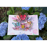 Pop-Up Card 3D Butterflies For Wife, Pink Butterflies Coloful Pop-Up Cards Greeting Card For Mother’S Day, Birthday, Anniversary, Wedding (Red Colorful)