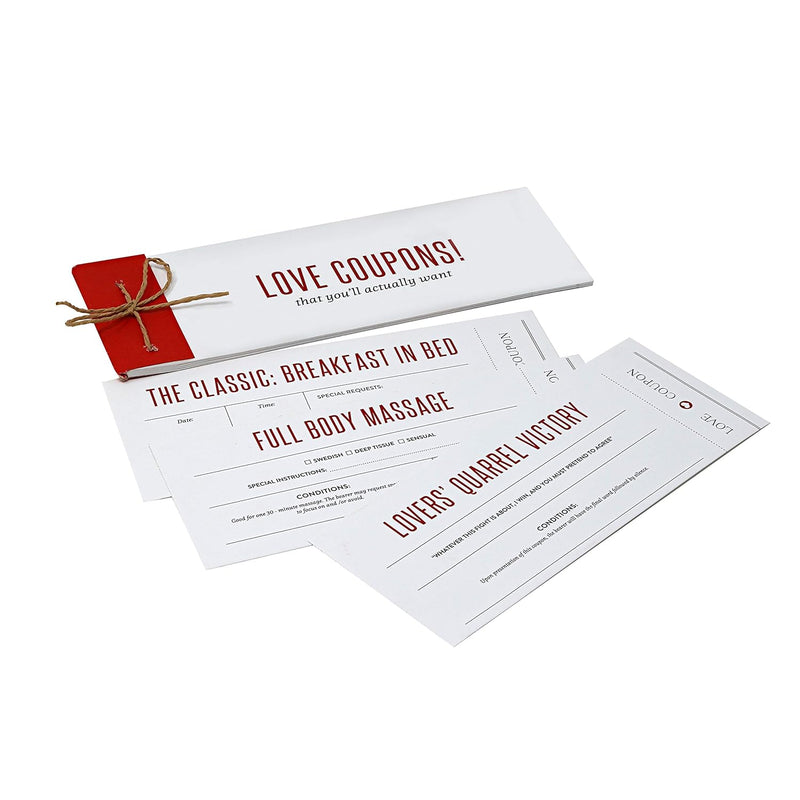 Confetti Collections Love Coupons For Him Or Her, Husband, Wife, Boyfr