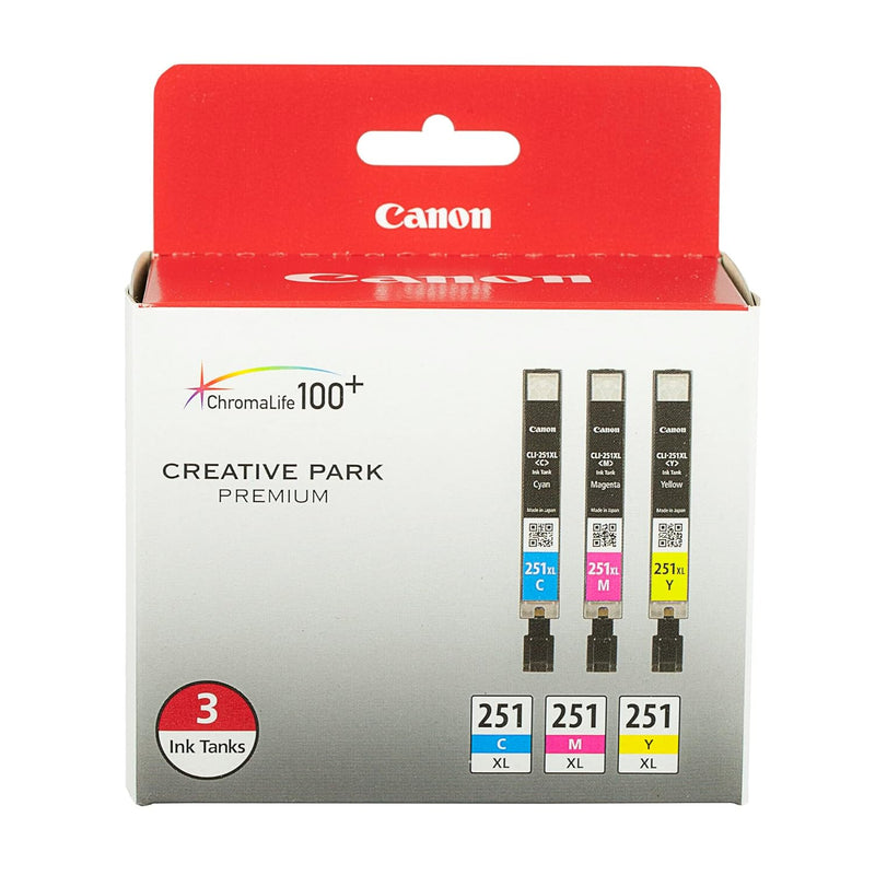 Canon CLI-251XL 3-Color Pack for MG6320, iP7220, MX922, iP8720