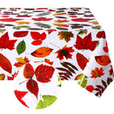 3 Pcs Fall Plastic Tablecloth Rectangle Autumn Leaves 54 X 72