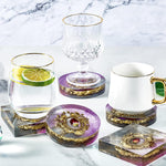 8Pcs Resin Coaster Molds Set, Include 4 Square And 4 Round Thick Silicone Molds For Epoxy Resin Casting Diy Coaster, Cups Mats, Home Decoration