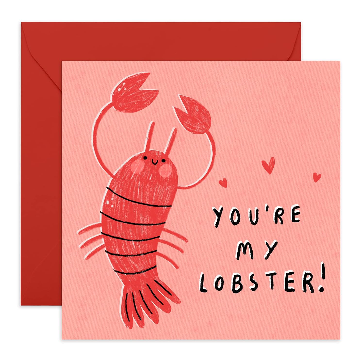 Cute Anniversary Cards For Men Women - You'Re My Lobster - Romantic Valentines Day Card For Wife Husband - Anniversary Cards For Boyfriend Girlfriend Couple - Comes With Fun Stickers