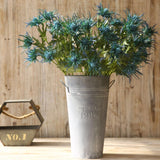 3 Branch Blue Artificial Thistle Flowers Bouquet, Long Stems Silk Thistle Flower, Real Size & Real Touch Fake Thistle Flowers Plants For Home Decor, Garden Wedding, Office, Prom Party