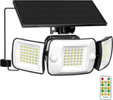 2 Pack 1200LM Solar Flood Lights Waterproof Dual Motion Sensor Security Lights with Remote