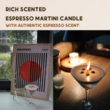 Espresso Martini Candle | Scented Gel Wax Coffee Flavor Candles | Cocktail Candles With Glass | Coffee Martini Romatinc Aroma Candle