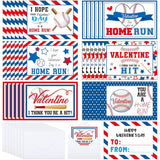 36 Sets Valentine'S Day Baseball Cards Bulk Valentines Exchange Gift Cards With Envelopes For Valentine Exchange Gift Next Level Friend Themed Party Supplies