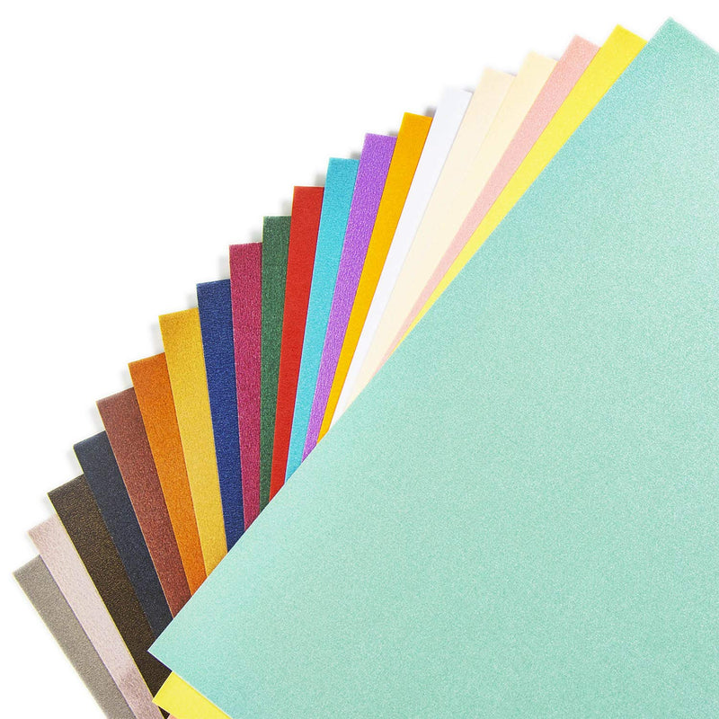 Shimmer Cardstock Paper 120 Sheet, Pearlescent Card Stock 8.5X11 Inch