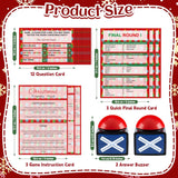 Christmas Friendly Feud Game With 2 Answer Buzzers, Fun Family Christmas Party Games For Adults Xmas Feud Card Trivia Quiz Activities For Holiday Party Family Office Group Team Building