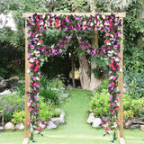 8 Pack 65 Ft Flower Garland Decorations Plastic Artificial Flowers For Wedding Decoration Photo Booth Backdrop