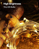 6 Pack Battery Operated Fairy Lights 7FT 20 LED Warm White Copper Wire Twinkle String Lights for Mason Jars Wedding Party Christmas DIY Centerpiece Decor