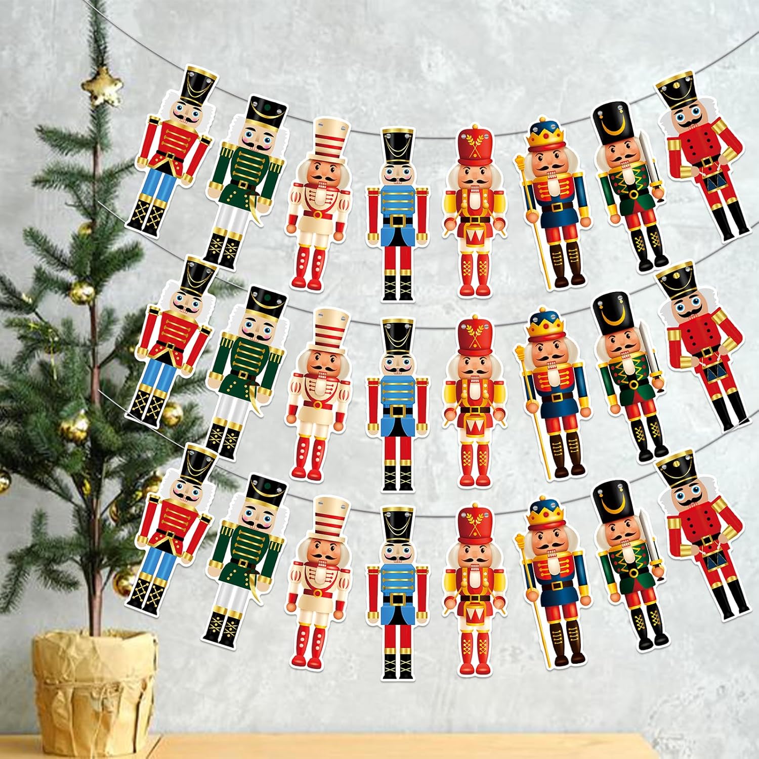 Nutcracker Banner Christmas Nutcracker Decorations Nutcracker Party Supplies Nutcracker Garland For Nutcracker Party Decorations Christmas Holiday Party Decorations