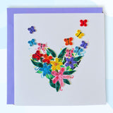 Quilling Cards, Handmade Card, Quilled Cards With Handmade Art For All Occasions: Mother'S Day, Father'S Day, Birthday... Flower Heart Design