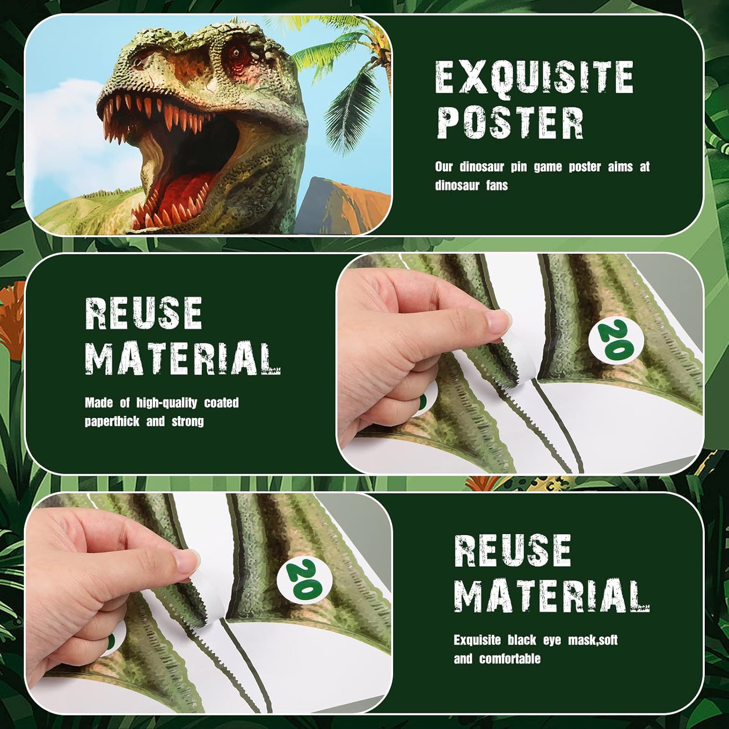 Dinosaur Theme Party Games Paste The Tail On The Dinosaur Game Birthday Party Circus Paste Activities For Boys Girls Supplies Decorations Indoor Outdoor