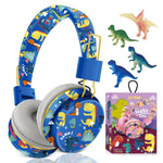 Dinosaur Headphones For Boys Kids For School, Kids Bluetooth Headphones With M