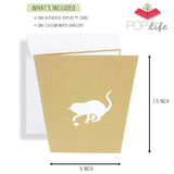 Cats Playing On Couch 3D Pop Up Card - Papercraft Greeting Card For Cat Lovers, Mother'S Day, Birthday, Anniversary, Thank You, Get Well - For Kitty Parents - Envelope Included