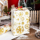 Christmas Wrapping Paper Roll - 3D Embossed Gold Foil Metallic Shine Snowfalkes Gift Wrap For Christmas, Winter Holiday, New Year Celebration - Mini Roll - 17 In X 33 Ft