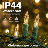 2 Pack 40FT Warm White Christmas Mini String Lights 200 Count Waterproof Indoor Outdoor