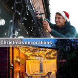 120 Sets Light Hanger Hooks For Christmas Outdoor Screw Hooks Christmas Patio Clips With Screw And Storage Box For Outside String Lights For Easy Release Wire And Fairy Led Lights(Black)