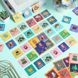 82 Pcs Memory Matching Games Camping Matching Cards Camp Memory Game Concentration Cards For Educational Gifts Family Supplies