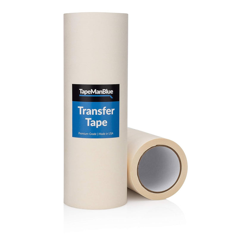 Transfer Tape For Vinyl, 12 Inch X 100 Feet, Paper With Layflat Adhesi