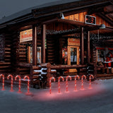 Christmas Candy Cane Lights Outdoor Pathway, 12 Pack 16" Driveway Markers Sidewalk Lights, Pathway Lights With 72 Incandescent Bulb Lighted Candy Canes Christmas Lights Outdoor Decorations Yard