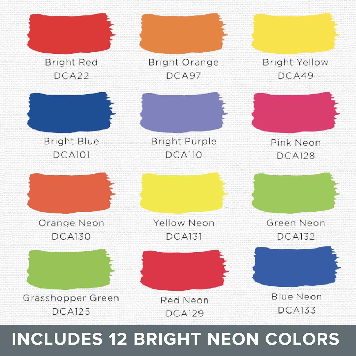 DecoArt DASK396 Acrylic 2 Oz 12 Count Brights Craft Paint Value Pack