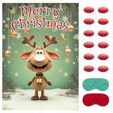 Christmas Game - Pin On The Cute Reindeer, Christmas Party Games Decorations Supplies Activities