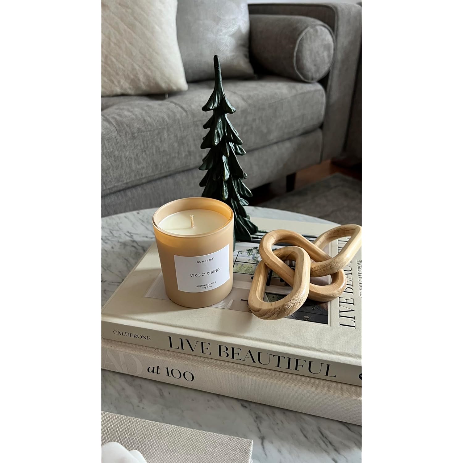 Scented Candle - Virgo Rising, Tree Planted With Every Order, Natural Scented Soy Candle | 7.4Oz Ceramic Jar Single Wick Candle | Slow Burning 45 Hour Burn Time, Non Toxic Candles
