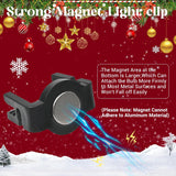Strong Magnetic Christmas Light Clips -All-Weather Heavy-Duty Quick-Install Outdoor Light Clips For Roof, Gutter, Rv, Year-Round Decor (Black, 120)