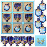 Hanukkah Tic Tac Toe Game Wooden Jewish Board Game With 5 Menorah And 5 Candlestick Hanukkah Gifts For Family Jewish Classroom Prizes Educational Party Favors Festival Of Lights