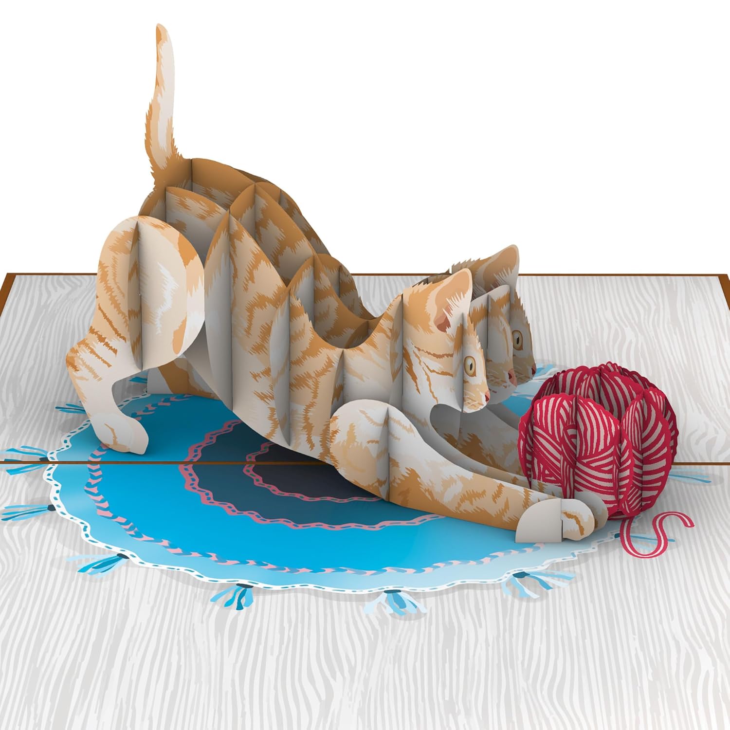 Furry Friend: Cat Lover'S Delight 3D Pop Up Greeting Card - 6"X8" - Great For Birthdays, Friendship, Thank You, Get Well, Thinking Of You, And Pet Celebrations With Notecard &
