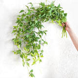 FiveSeasonStuff Versatile Decor Delight: Lush 28ft 10-Vine Set of Elegant Artificial Silk Clematis Leaves for Any Occasion or Event