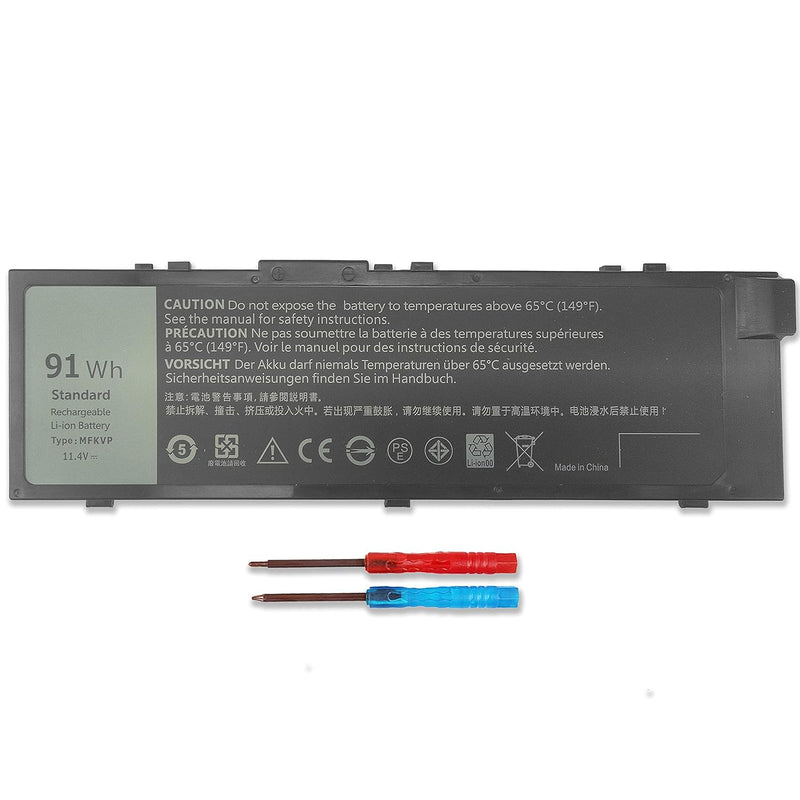 Mfkvp Battery 11.4V 91W Gr5D3 For Dell Precision 15 7510 7520 M7510 17 7710 77