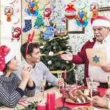 Merry Chrismukka Hanging Swirls Decorations 20 Pcs Christmas Xmas Hanukkah Hanging Ceiling Streamers Swirls For Home Indoor Outdoor Holiday Party Decorations Supplies