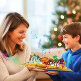 3D Pop Up Nativity Christmas Card With Music And Led Lights - Musical Religious Christmas Greeting Card With Envelope - Nativity Scene Card For Family, Church, Christians