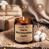 Birdwatching Candle - Bird Watcher Gifts, Birding, Bird Watching Gifts For Women, Men - Funny Valentines, Birthday Presents For Birdwatchers, Birders, Twitchers, Ornithologists, Nature Lovers