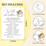 Fall Bridal Shower Games, Would She Rather Themed Bachelorette Party Game, Fall Festival Games Cards With Pumpkin Design, Boho Wedding Shower Games, Thanksgiving Party Supplies -01