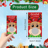 60 Pieces Christmas Scratch Off Cards Stickers Christmas Party Games Blank Gift Certificate For Festive Raffle Tickets 3.5 X 2.1 Inch Deer Party Favors Games Supplies