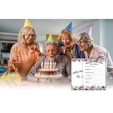 Retirement Party Games, Well Wishes For The Retiree Co-Worker Retirement Party Game Card, Purple Floral Retirement Party Ideas Activities Supplies Decorations(30 Game Cards) - B05