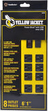 Heavy Duty Metal Power Strip 8 Outlets 2 USB Ports 6 Ft 14 Gauge Cord