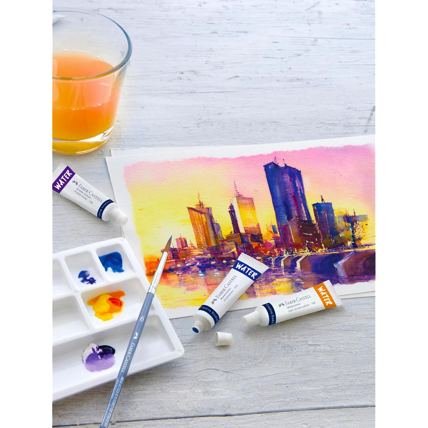 Faber-Castell Watercolour Paints, Multi, Paint Tube, Color Water for Watercolor Artist