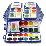 Watercolor Paint Pack With Wood Brushes 12 Washable Colors (0.61 Ounce (Pack Of 18))