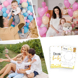 Bee Baby Shower Games - Boy Girl Gender Reveal - Draw Baby Cards - 25 Cards