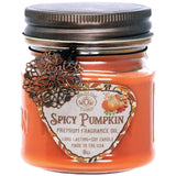 Scented Jar Candles Set Of 2 - Sassy Sangria + Spicy Pumpkin, Long Lasting Holiday Candles