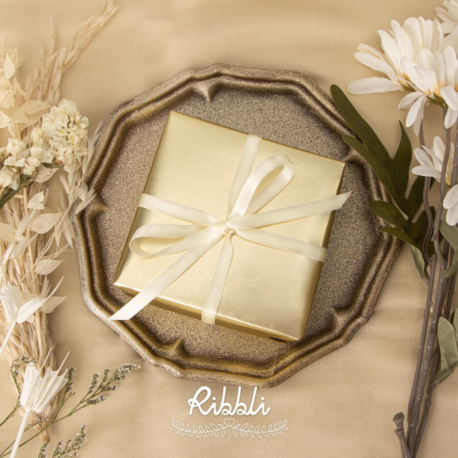 Gold Metallic Wrapping Paper Matte Gold Solid Color Paper Perfect For Birthday Christmas Baby Shower Wedding Valentine'S Day- 17Inch X 394Inch(33Feet)