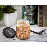 Morning Wood - Funny- Teak Wood Scented 6 Ounce Jar Candle - 40 Hour Burn Time