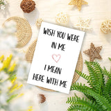 Funny Long Distance Miss You Card For Husband Boyfriend, Humor Online Dating Valentines Day Card For Boyfriend Fiance Husband, Military Friendship Valentines Love You Cards