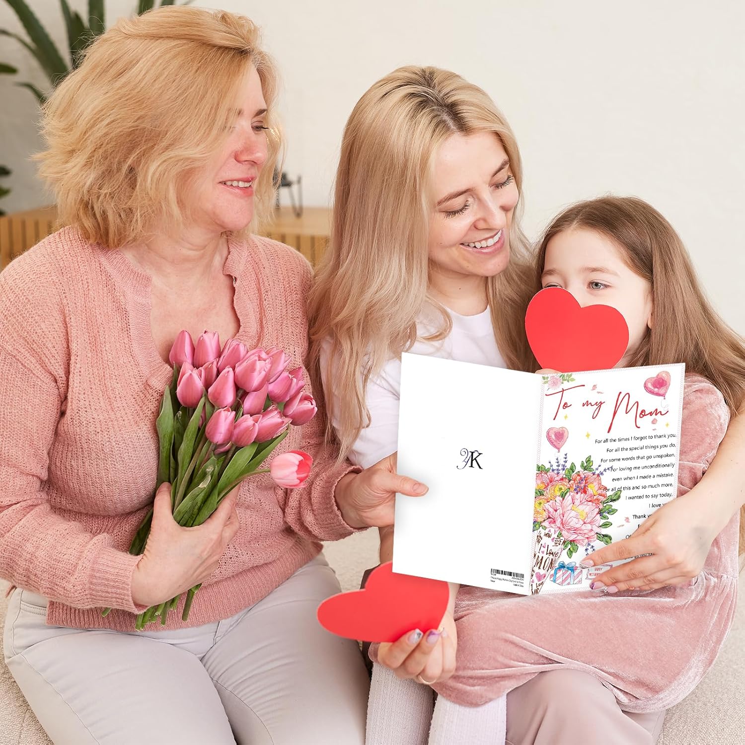 Mother'S Day Card To My Mom,Romantic Mothers Day Gifts For Women,Mother'S Day Greeting Cards For Mom From Daughter Son,Lovey Gift Idea For Her