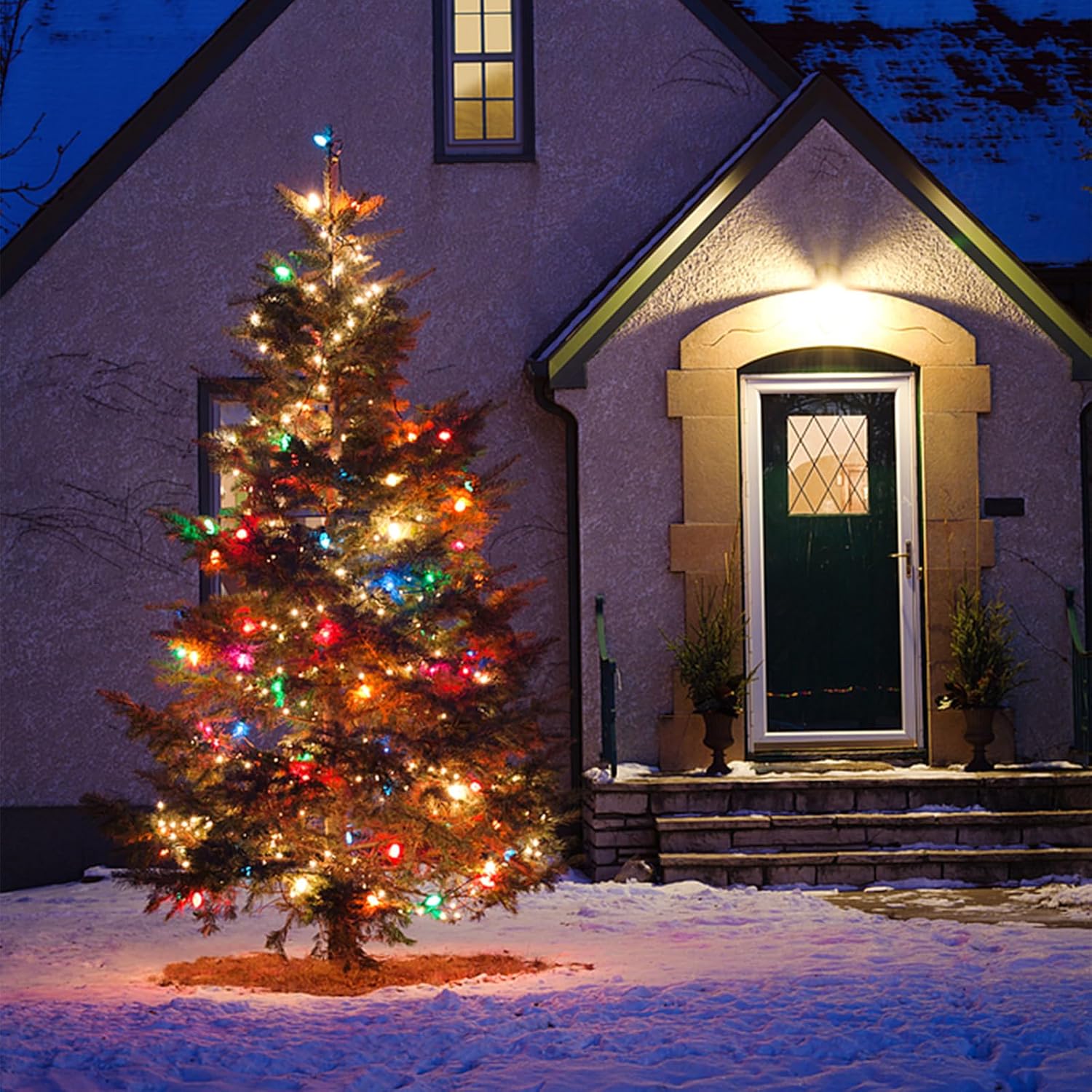 35 Led Slow Twinkle Christmas Lights, 5Mm Wide Angle Soft Glow Ul Certified 10Ft String Lights - Connect Up To 90 Sets,
